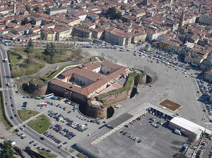 04-03-2010 veduta dall'alto della citt di casale piazza castello