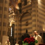Celebrazione della Santa Messa nella Cattedrale di Casale Monferrato alla presenza dell'urna con le reliquie di San Giovanni Bosco