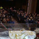 L'urna con le reliquie di San Giovanni Bosco a Mirabello