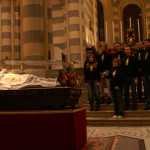 I Frutti di Bosco durante la Veglia di preghiera per i giovani nella Cattedrale di Casale Monferrato alla presenza dell'urna con le reliquie di San Giovanni Bosco