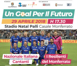 Nazionale Cantanti: manifesto Un Goal per il Futuro