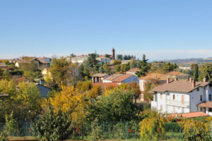 veduta del paese di san maurizio di conzano