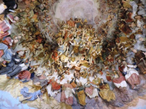 cappella paradiso santuario crea affresco interno