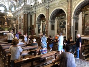 Visita alla chiesa parrocchiale di Sala Monferrato a fine luglio 2022